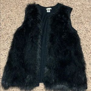 FAUX fur vest
